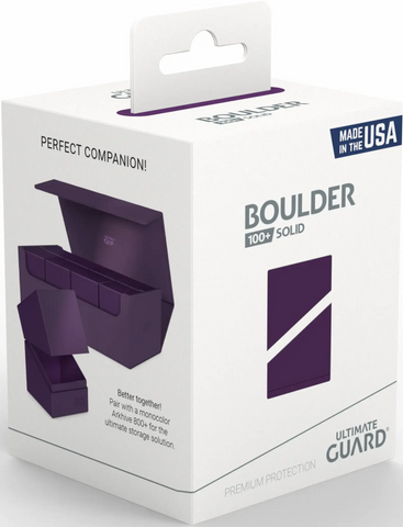 Ultimate Guard Deck Case Boulder 100+ Solid Purple